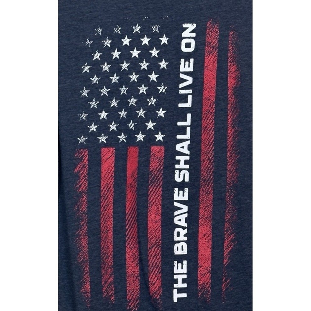 Til Valhalla Project TVP T Shirt No Hero Left Behind short sleeve t-shirt Flag